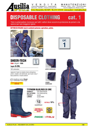 AUSILIA PLUS - ABBIGLIAMENTO DA LAVORO DISPOSABLE CLOTHING CAT 1